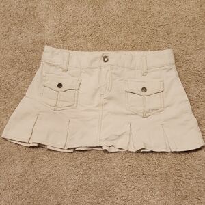 Aeropostale Cream Corduroy Skirt